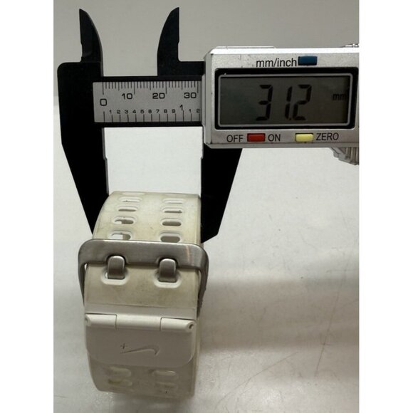 Nike+ Sport Digital Watch GPS Tomtom White Resin Band WM0102 Women's Athletic - Picture 7 of 8